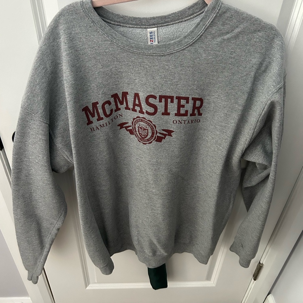 Gray McMaster University Sweater
